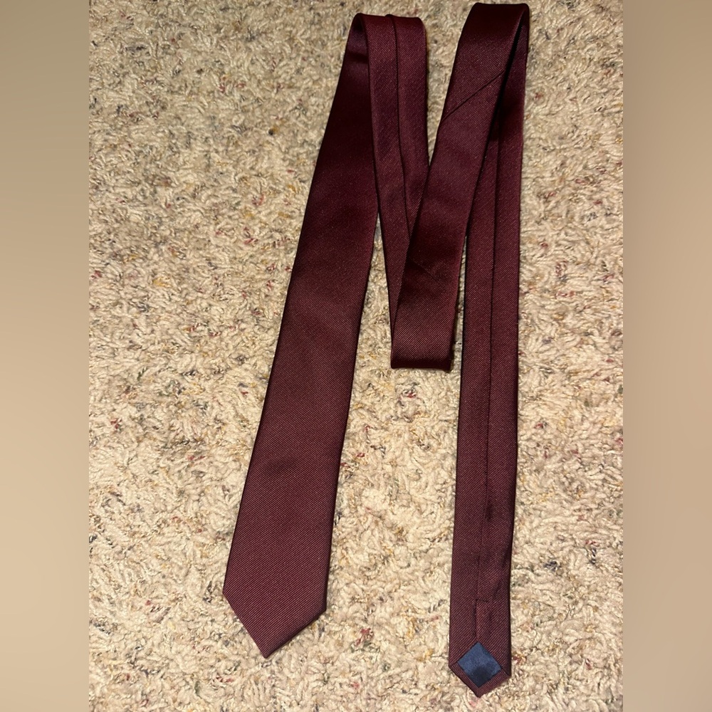 Primark wedding 💒 burgundy tie